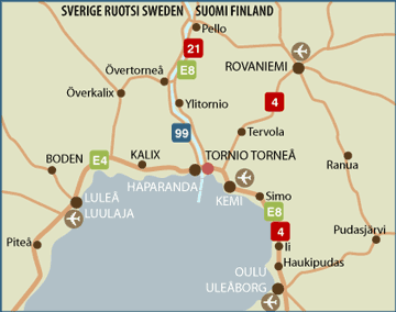 Region Map of Tornio
